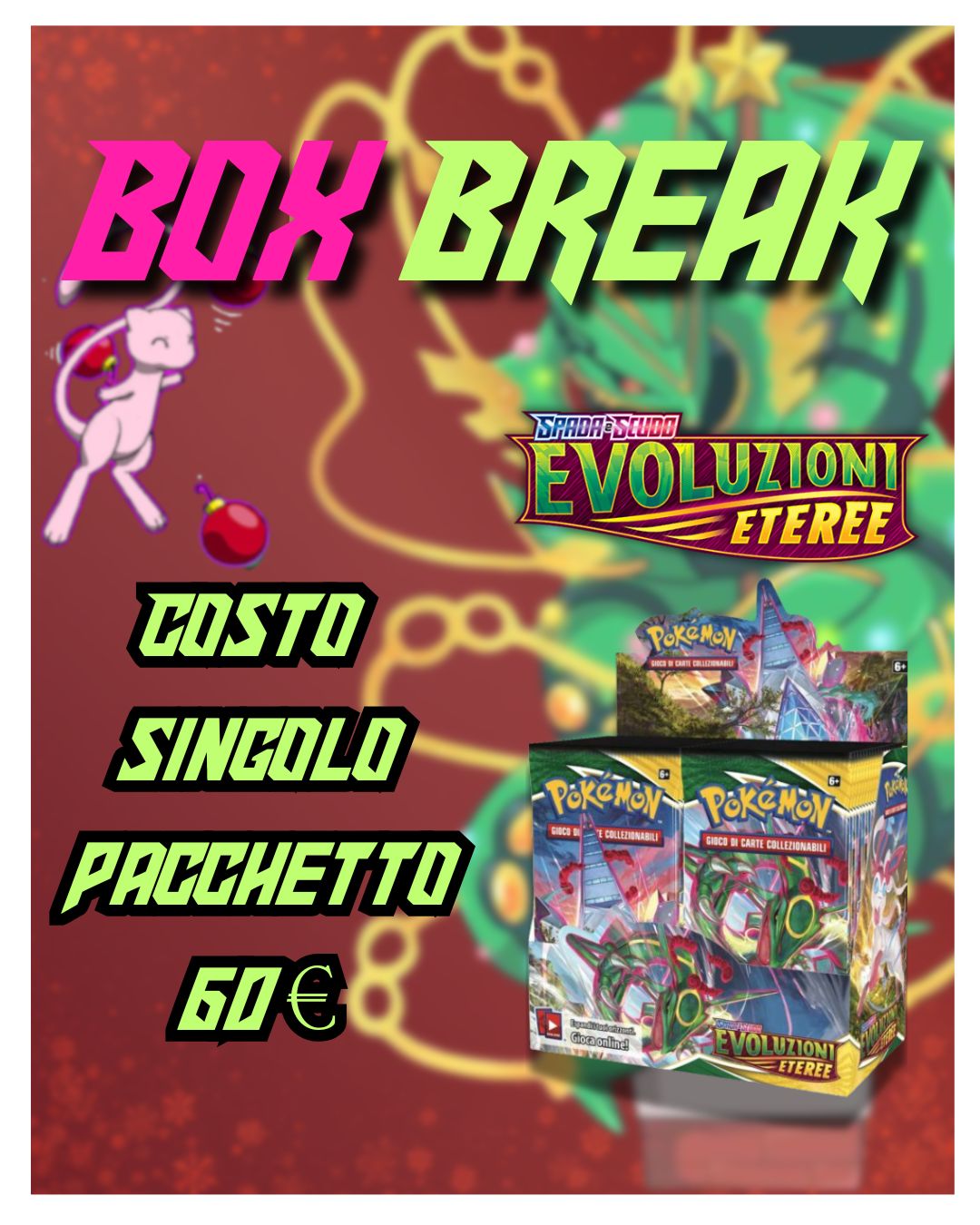 BOX BREAK! 1 Booster Evoluzioni Eteree ITA